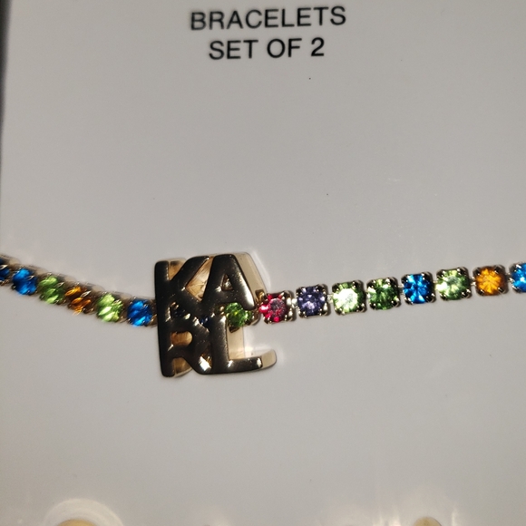 KARL LAGERFELD SET OF 2 BRACELETS NIB - Picture 3 of 5